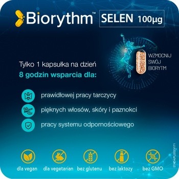 Biorythm, Selen 100 mcg, kapsułki, 30 szt.