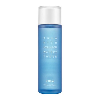 Ottie Aqua Rich, intensywnie nawilżający tonik do twarzy, 150 ml