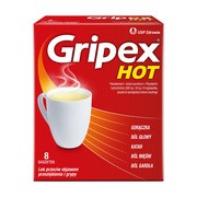 alt Gripex Hot, proszek do sporządzania roztworów, 8 saszetek