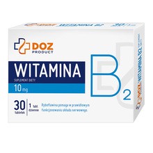 DOZ PRODUCT Witamina B2, tabletki powlekane, 30 szt.