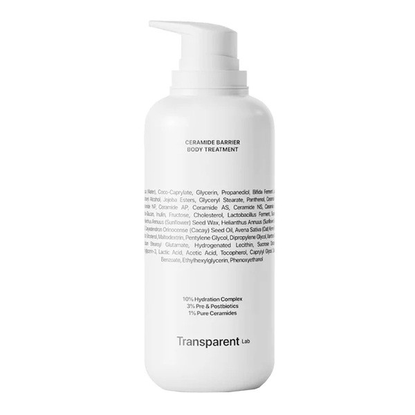 Transparent Lab Ceramide Barrier Body Treatment, Ceramid Körperlotion, 400 ml