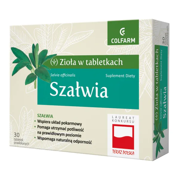 Szałwia 50 mg 30 tabletek [Zioła w tabletkach]