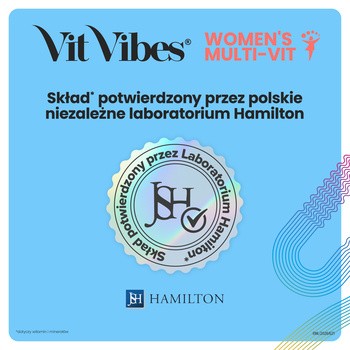 Vit Vibes Women's Multi-Vit, żelki, smak pomarańcza-mango, 60 szt.