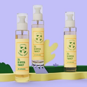 Mydlarnia 4 Szpaki, Lipa i Mydlnica żel myjący do twarzy, 100 ml