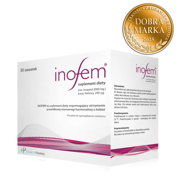 Инозитол Inofem, мио-инозитол 2000 мг и фолиевая кислота, порошок, 30 саше — фото 2