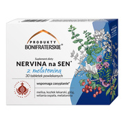 Produktu Bonifraterskie Nervina na sen z melatoniną, tabletki powlekane, 30 szt.