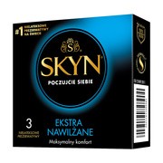 Unimil Skyn Ekstra Nawilżane, nielateksowe prezerwatywy, 3 szt.