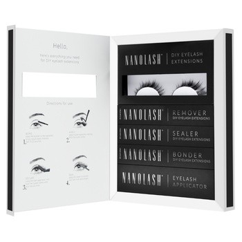 Nanolash DIY Eyelash Extensions Starter Kit, zestaw startowy do aplikacji sztucznych rzęs, Divine, 1 szt.