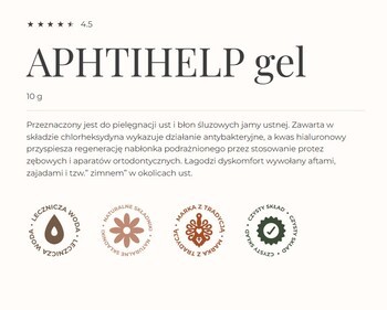 Gorvita Aphtihelp gel, żel do pielęgnacji ust i błon śluzowych jamy ustnej, 10 g