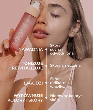 Cocosolis Rose, łagodzący toner do twarzy z różą damasceńską, kaktusem i kokosem, 100 ml