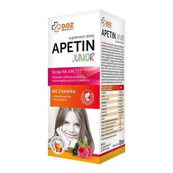 DOZ PRODUCT Apetin Junior, syrop, 120 ml