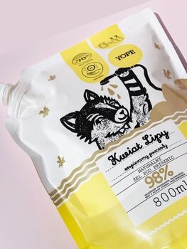 Yope, żel pod prysznic, Kwiat lipy, refill, 800 ml