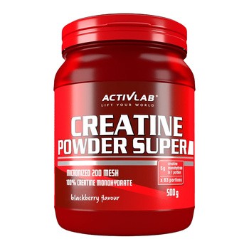 Activelab Creatine Powder Super, proszek, smak czarna porzeczka, 500 g