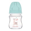 Canpol Easy Start Toys, butelka szerokootworowa, antykolkowa, zielona, 120 ml