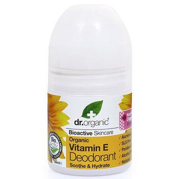 Dr Organic Vitamin E Deodorant, roll-on z organiczną witaminą E, 50 ml