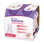 Nutridrink Protein Omega 3, płyn rześki smak mango-brzoskwinia, 4 x 125 ml