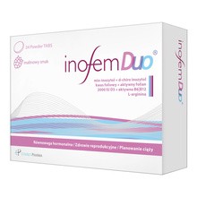 Inofem Duo, tabletki, smak malinowy, 24 szt.
