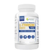 Wish L-Tyrosine Forte 500mg + L-leucyna + Prebiotyk, kapsułki, 120szt.        