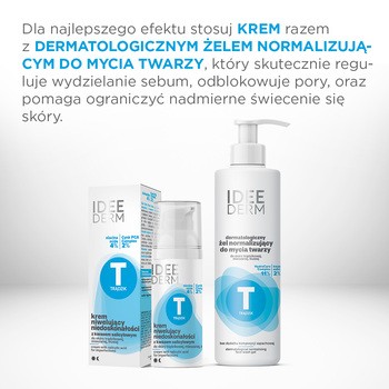 Idee Derm, krem niwelujący niedoskonałości z kwasem salicylowym, 50 ml
