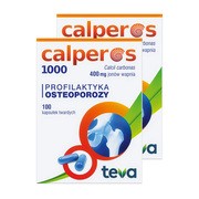 Zestaw 2x Calperos 1000, 400 mg jonów wapnia, kapsułki twarde, 100 szt.