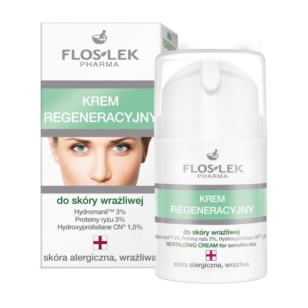 FlosLek Pharma Flos-Lek Pharma Sensitive, Creme regenerierend, 50 ml — Inhaltsstoffe und Bewertung