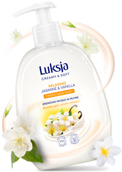 Luksja Creamy & Soft, relaksujące mydło w płynie, Jaśmin i Wanilia, 500 ml