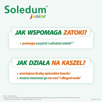 Soledum Junior, 100 mg, kapsułki dojelitowe miękkie, 20 szt.
