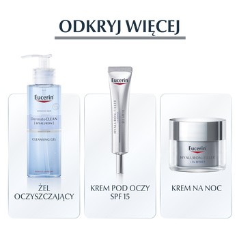 Eucerin Hyaluron-Filler, krem na dzień z kwasem hialuronowym do skóry suchej SPF 15, przeciwzmarszczkowy, 50 ml
