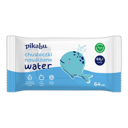 Pikabu Baby Care, chusteczki nawilżane Water, 64 szt.