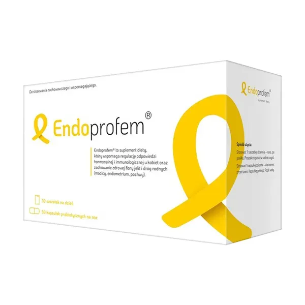 Комплекс для женщин Endoprofem, с пробиотиком, малина, 30 саше + 30 капсул