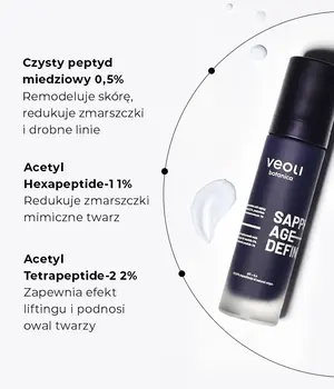 Veoli Botanica Sapphire Age Definer, maska liftingująco-remodelująca, 50 ml