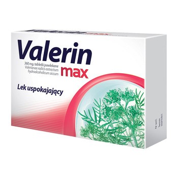 Valerin max, 360 mg, tabletki powlekane, 10 szt.