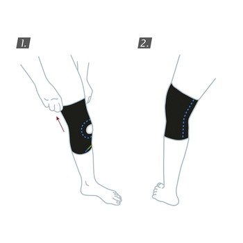 Actimove SE Knee Support, orteza stawu kolanowego z odsłoniętą rzepką, rozmiar L, 1 szt.