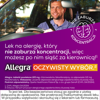 Allegra, 120 mg, tabletki powlekane, 10 szt.