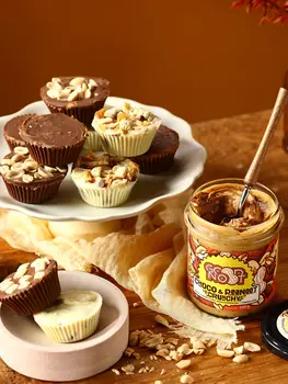 Good Noot Choco & Peanoot Crunchy, krem z orzechów arachidowych i czekoladą z kawałkami orzechów, 330 g