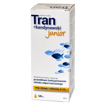Tran skandynawski Junior, płyn, 120 ml