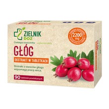 ZIELNIK DOZ Głóg, tabletki powlekane, 90 szt.