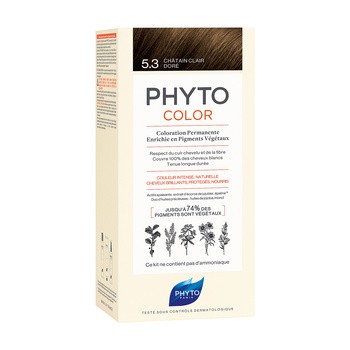 Phyto Color, farba do włosów, 5.3 jasny złoty kasztan, 1opakowanie