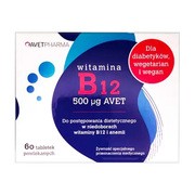 AVET, Witamina B12 500 µg tabletki powlekane, 60 szt.