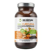 Big Nature Bio Curcuma Ginger + Piperine, tabletki, 90 szt. https://azcdn.doz.pl/image/d/product/b1b70f94-scale-180x180.png