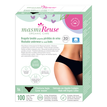 Masmi Reuse Organic Care, Bielizna damska na nietrzymanie moczu - niski stan, rozmiar XL, 1 szt.