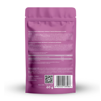 Intenson Kolagen + witamina C + kwas hialuronowy, proszek, 60 g