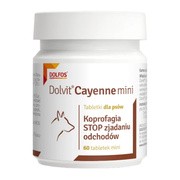 Dolvit Cayenne mini, preparat zniechęcający do zjadania odchodów dla psów, tabletki mini, 60 szt. https://azcdn.doz.pl/image/d/product/b48c68ca-scale-180x180.png