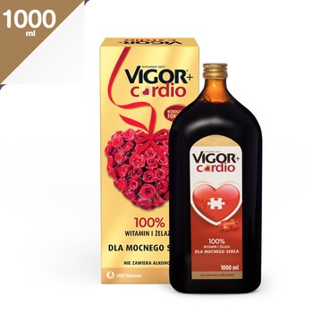 Zestaw 2x VIGOR+ Cardio, płyn, 1000 ml