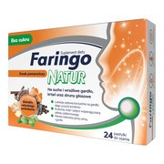 FaringoNatur, pastylki do ssania, smak pomarańczowy, 24 szt.