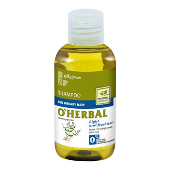O`Herbal, szampon do włosów przetłuszczających się, ekstrakt z mięty, 75 ml