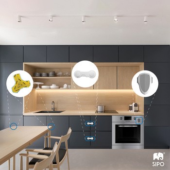 Sipo, zestaw zabezpieczeń narożników, 12 szt.