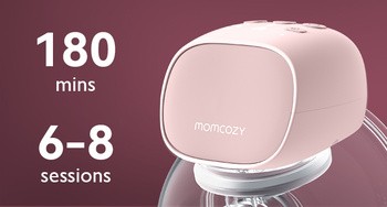 Momcozy S9 Pro, podwójny laktator, kolor różowy, 1 szt.