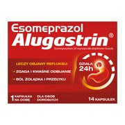 Esomeprazol Alugastrin, 20 mg, kapsułki dojelitowe twarde,14 szt