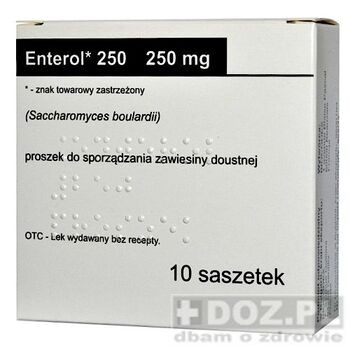 Enterol 250, 250 mg, do sporządzenia zawiesiny doustne (import równoległy) 10 saszetek